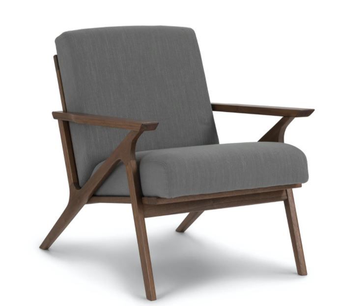 Otio Thunder Gray Walnut Lounge Chair thumbnail 3