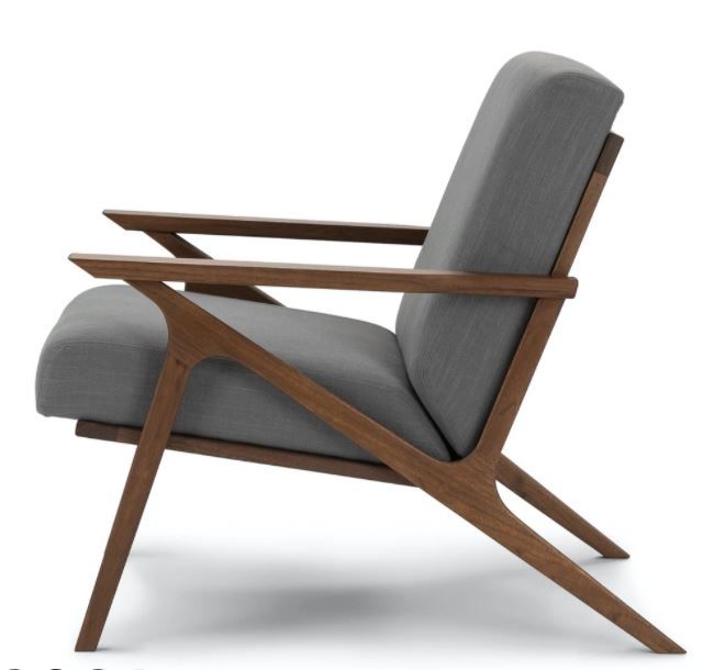Otio Thunder Gray Walnut Lounge Chair thumbnail 4