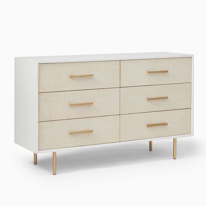 Margot Raffia 6-Drawer Dresser thumbnail 2