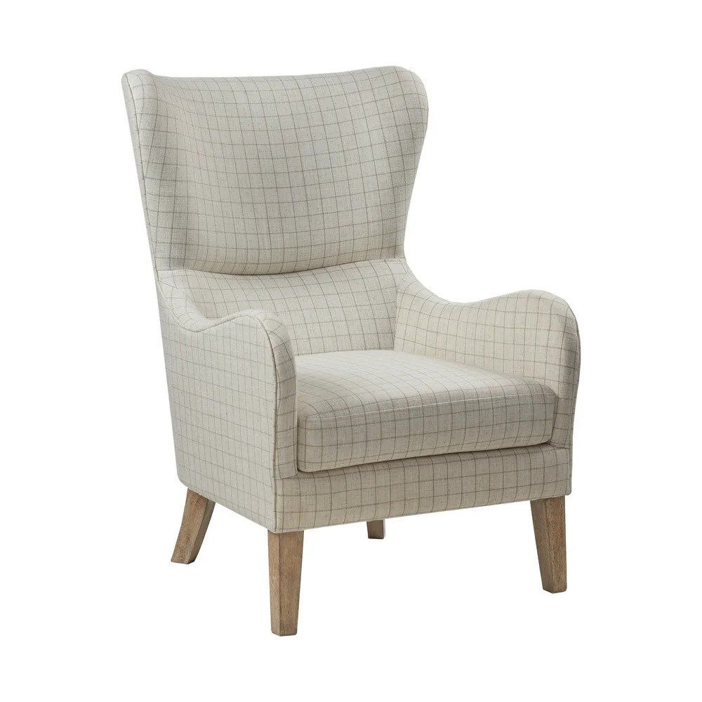 Madison Park Leda Swoop Wing Chair thumbnail 3