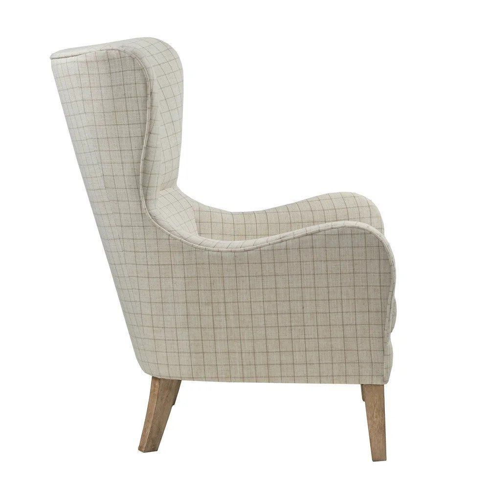 Madison Park Leda Swoop Wing Chair thumbnail 2