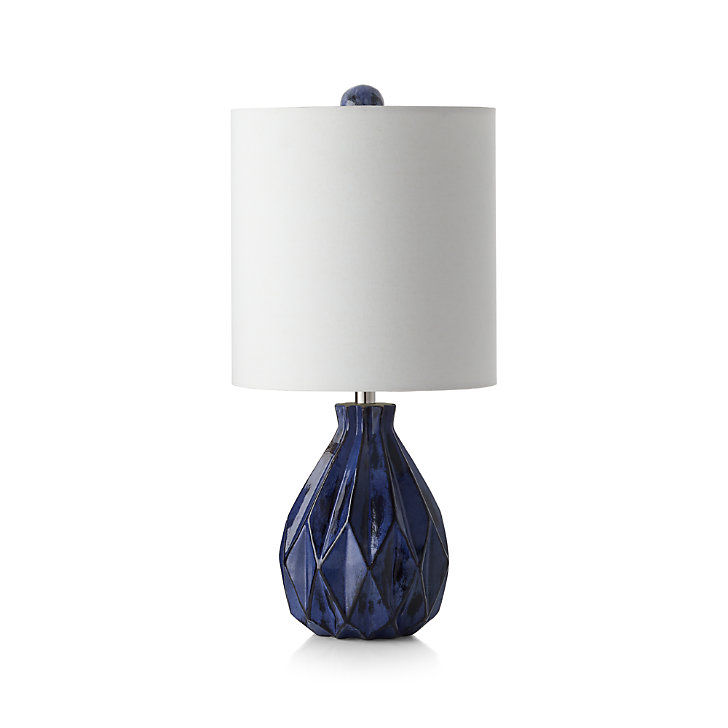 Origami Blue Ceramic Table Lamp thumbnail 2