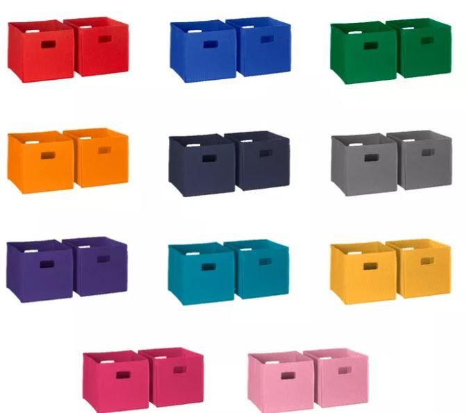 2pc Folding Toy Storage Bin Set thumbnail 3