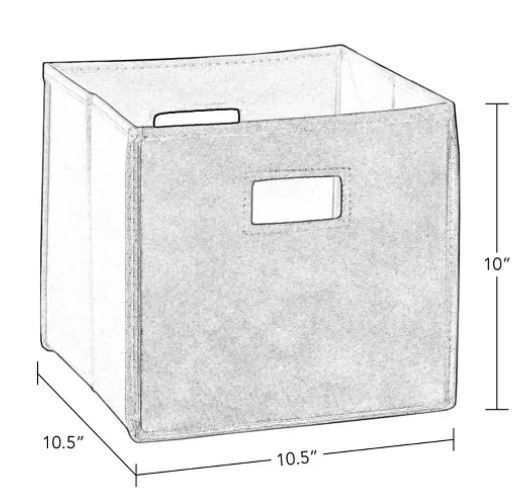 2pc Folding Toy Storage Bin Set thumbnail 4