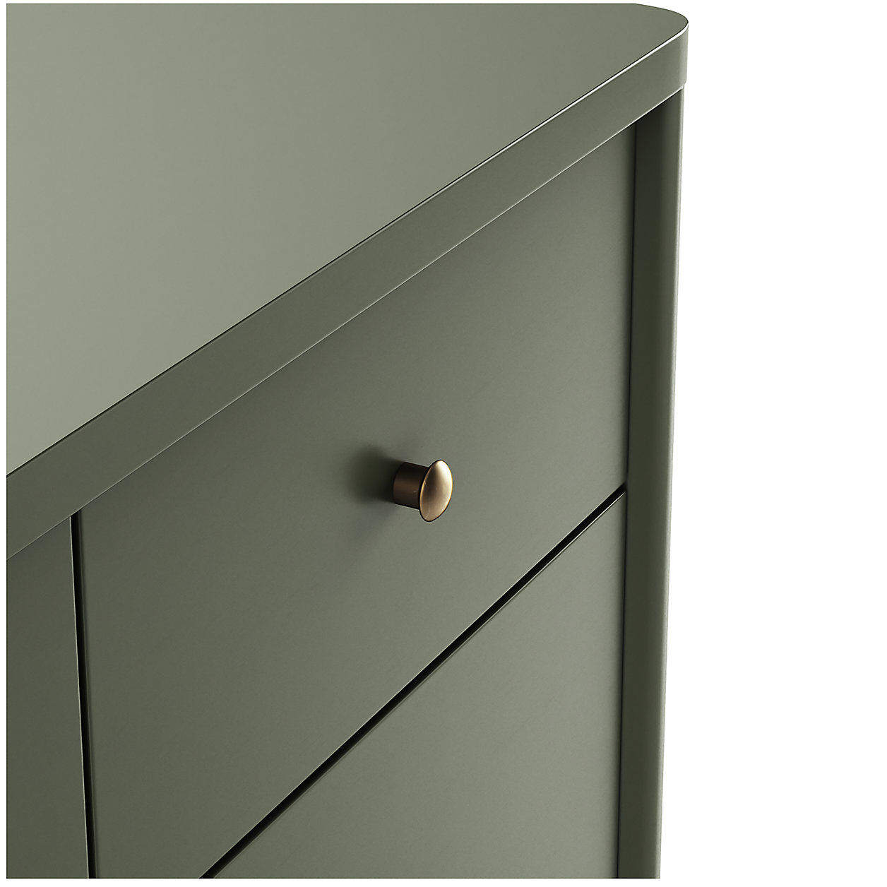 Kids Hampshire 4Drawer Olive Green Dresser thumbnail 3