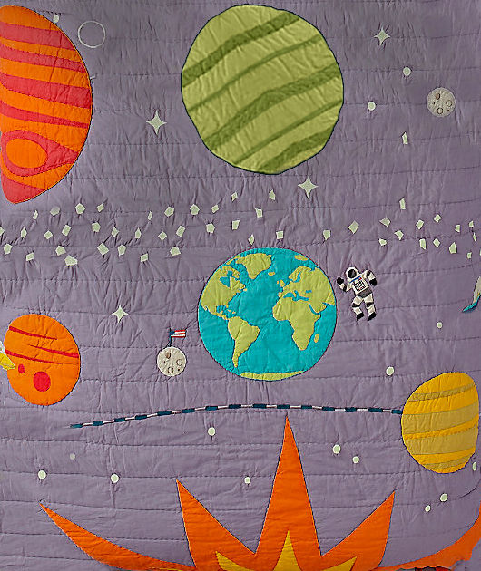 Cosmos Bedding Twin Quilt thumbnail 5