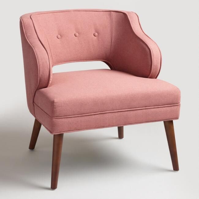 Rose Pink Tyley Upholstered Chair thumbnail 2