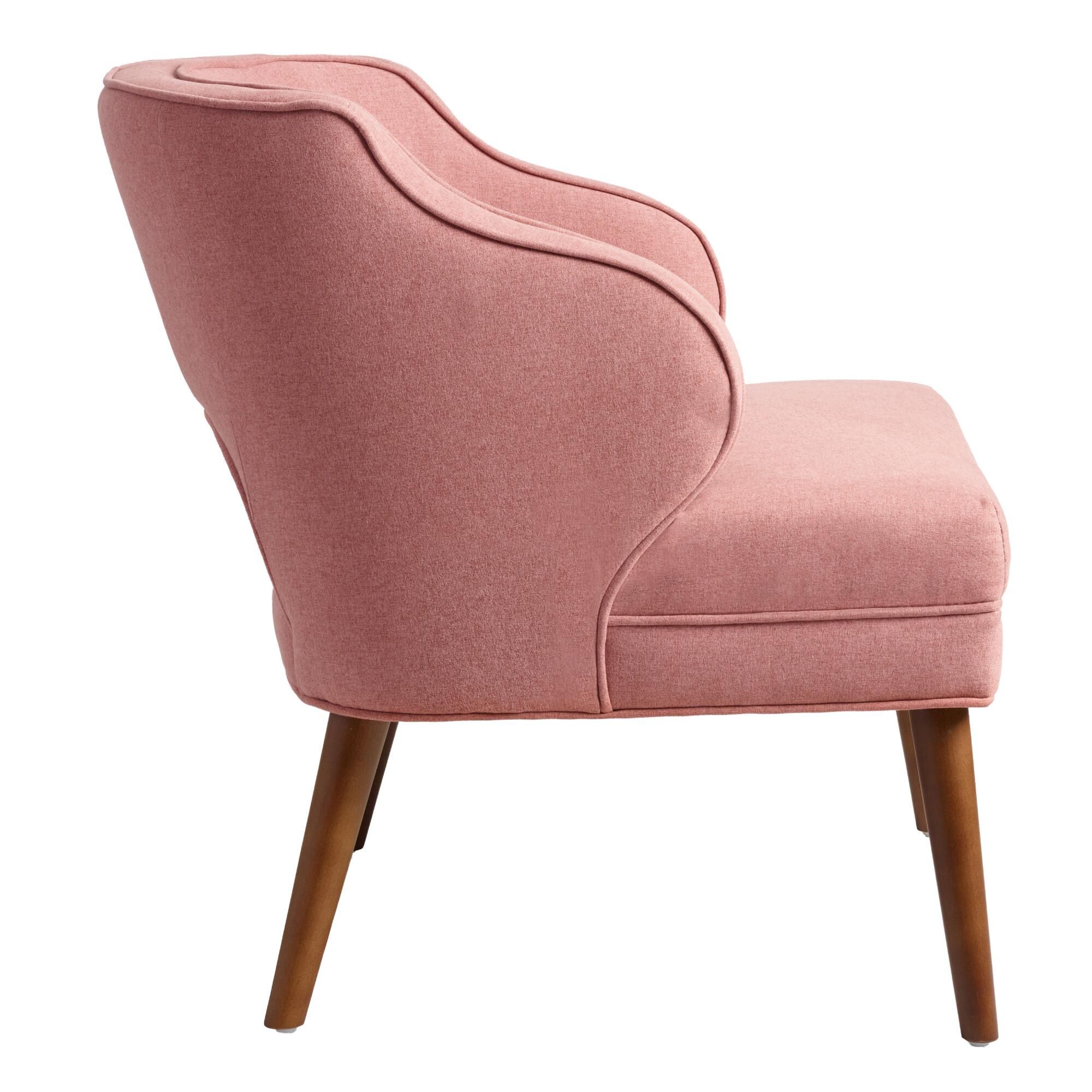 Rose Pink Tyley Upholstered Chair thumbnail 3