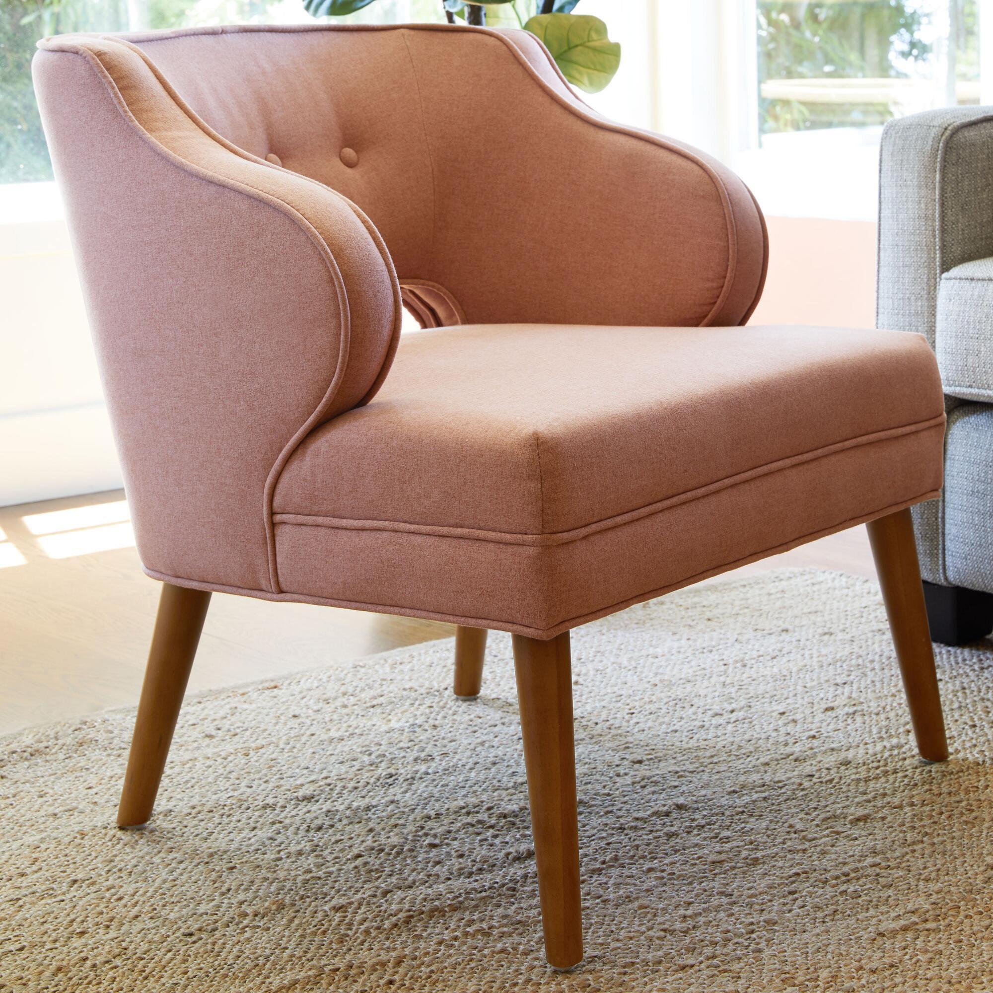 Rose Pink Tyley Upholstered Chair thumbnail 7