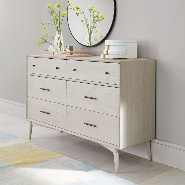 Mid-Century 6-Drawer Dresser - Acorn thumbnail 3