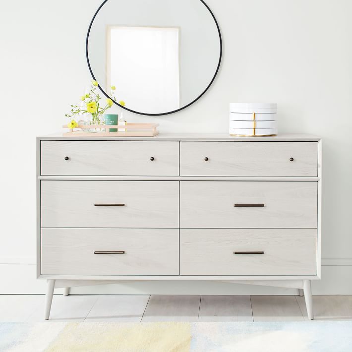 Mid-Century 6-Drawer Dresser - Acorn thumbnail 5