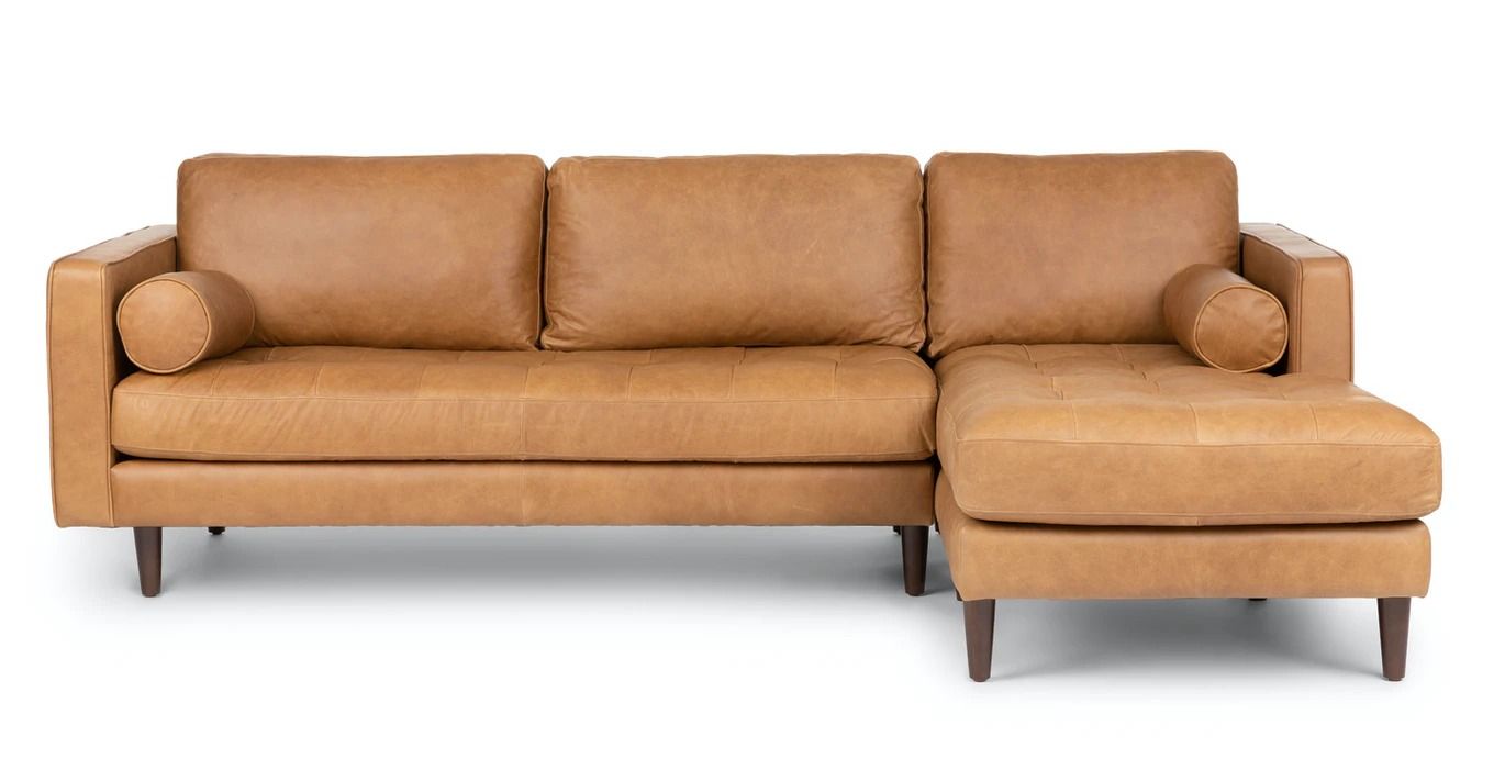 Sven Charme Tan Right Sectional Sofa thumbnail 3