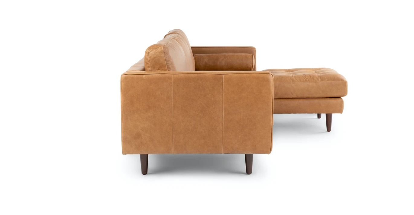 Sven Charme Tan Right Sectional Sofa thumbnail 4