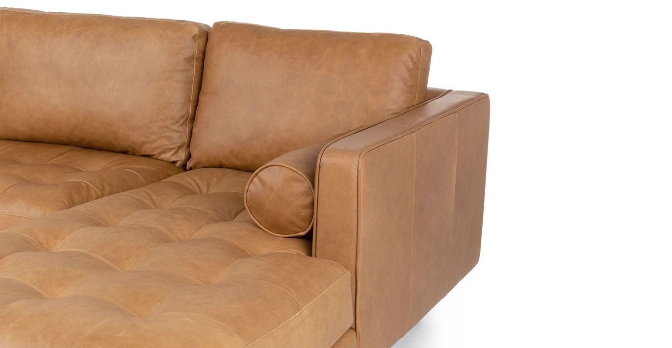 Sven Charme Tan Right Sectional Sofa thumbnail 6