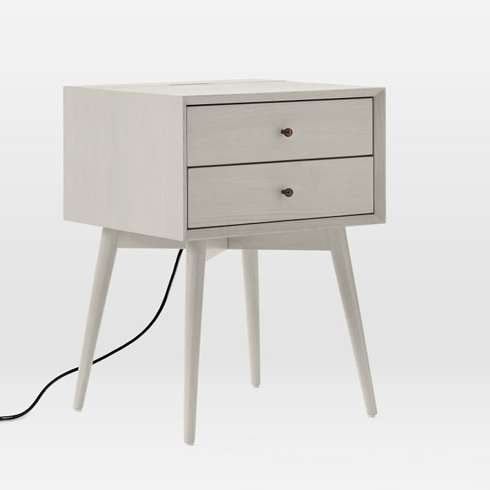Mid-Century Nightstand - Pebble thumbnail 2