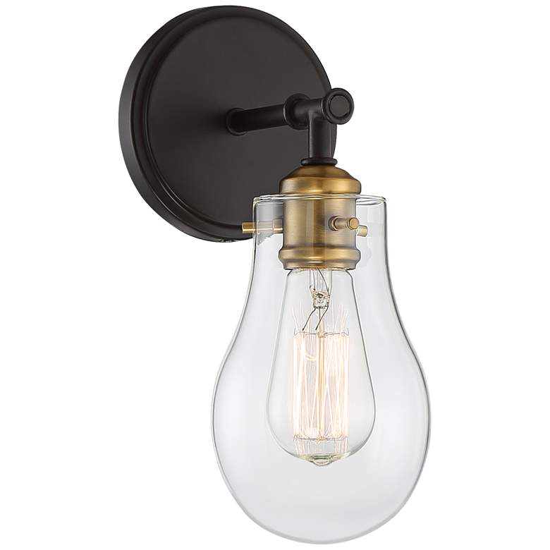 Possini Euro Simran High Bronze Wall Sconce thumbnail 2