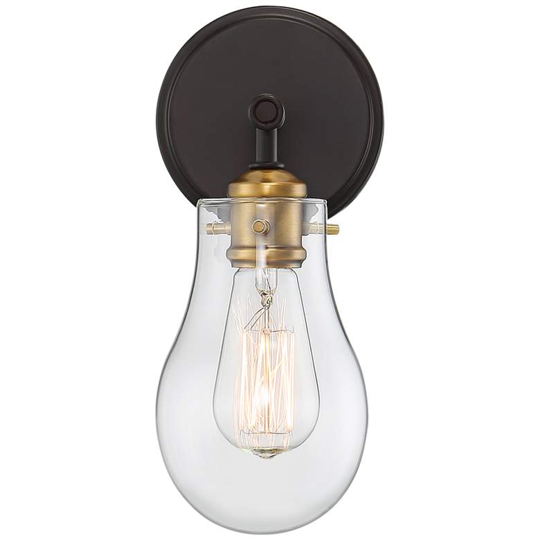 Possini Euro Simran High Bronze Wall Sconce thumbnail 4