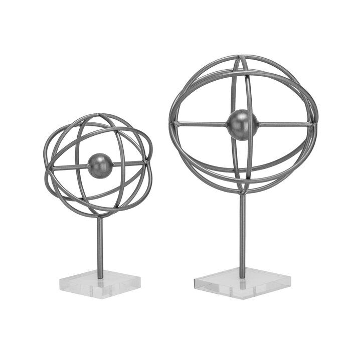 2 Piece Ashlee Acrylic Sculpture Set thumbnail 2