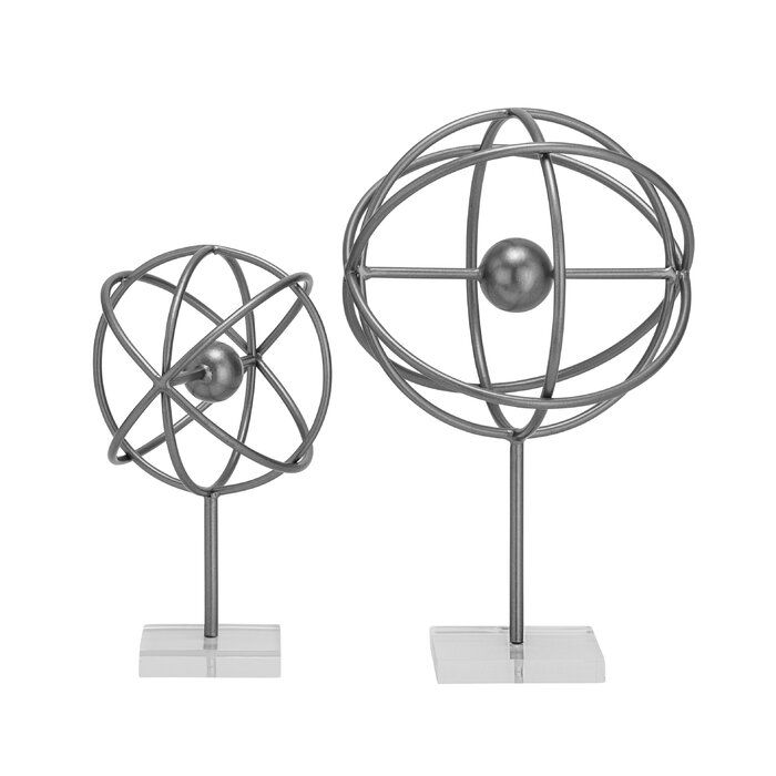 2 Piece Ashlee Acrylic Sculpture Set thumbnail 4