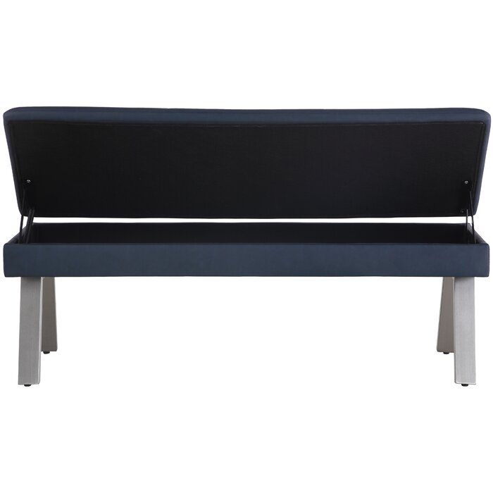 Melgoza Faux Leather Bench thumbnail 4