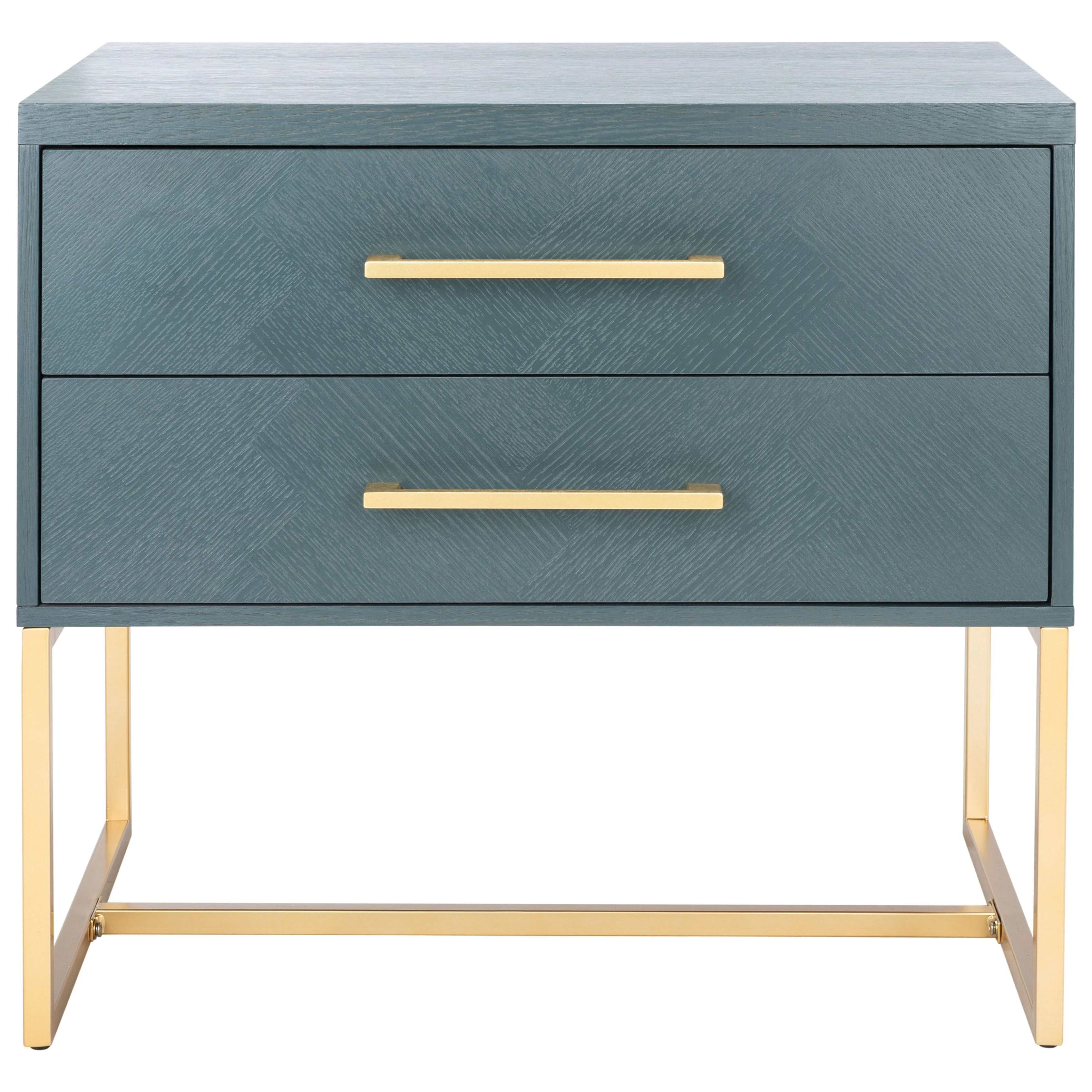 Safavieh Estelle Teal Nightstand thumbnail 2
