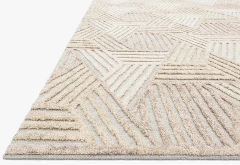 Ehren Rug in Oatmeal and Ivory-7'9"x9'9" thumbnail 3