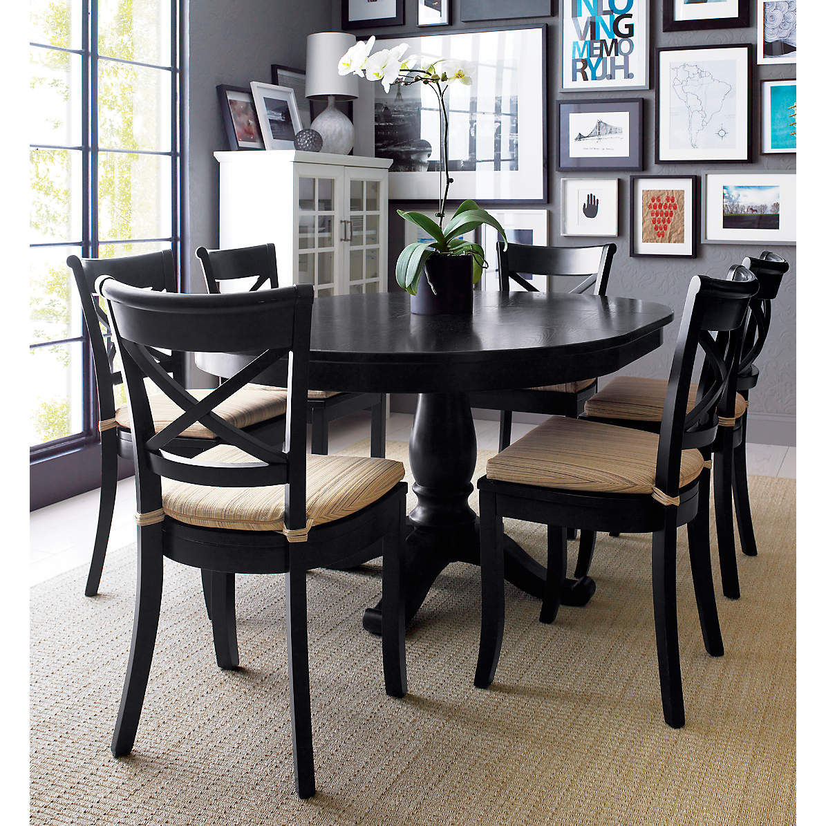 Vintner Black Wood Dining Chair thumbnail 6