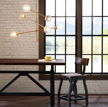 Cyrus ModernContemporary Chandelier Gold thumbnail 3