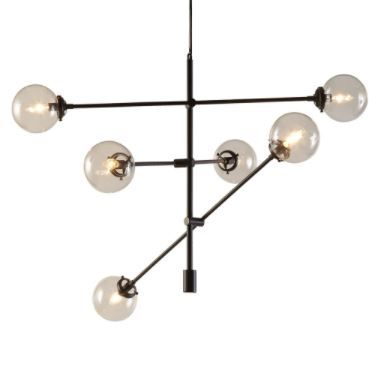 Cyrus ModernContemporary Chandelier Gold thumbnail 4