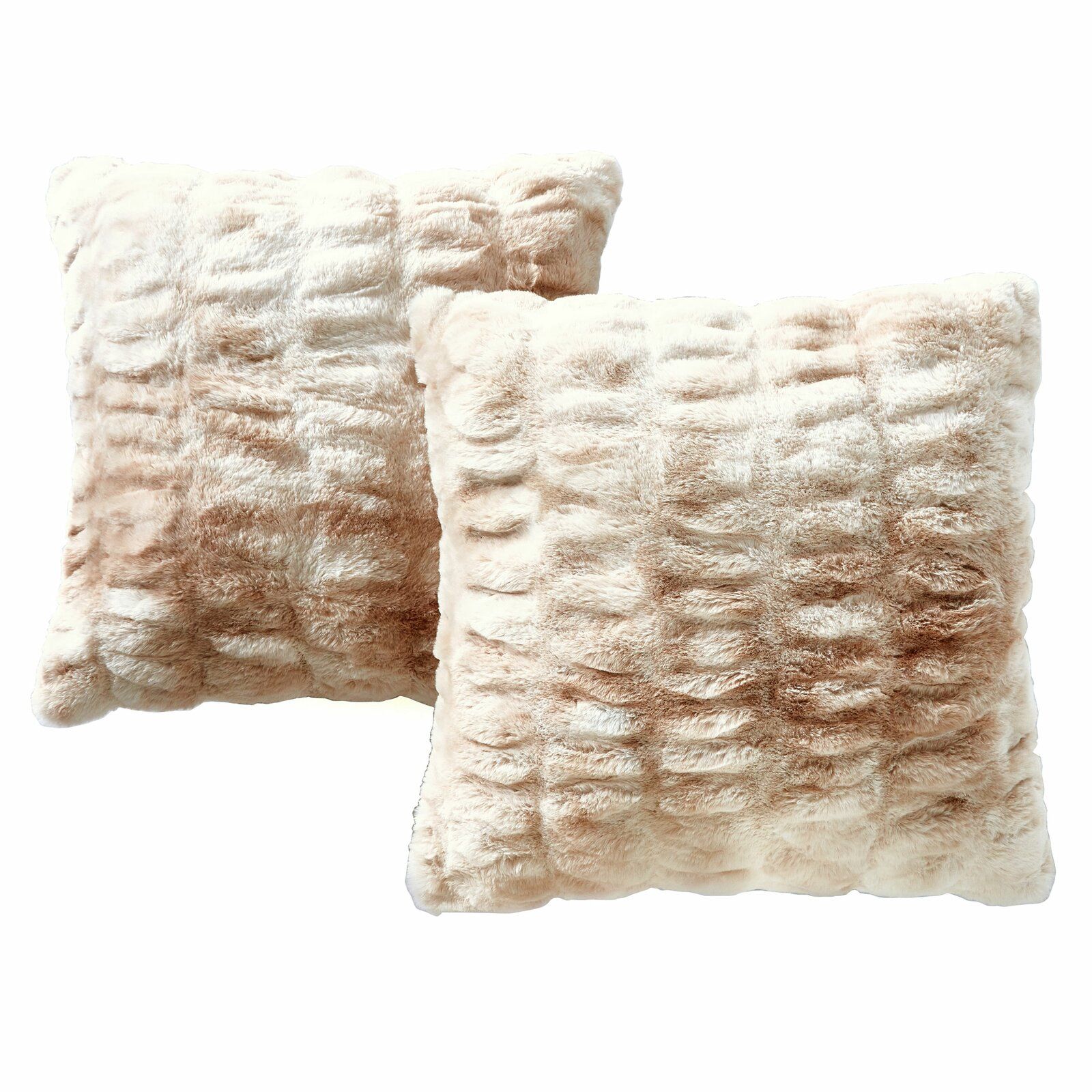 Silwell Faux Fur 20 Throw Pillow Cover No Insert-20"x20" thumbnail 4