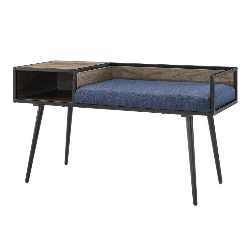 Clarine Shelves Storage Bench thumbnail 3
