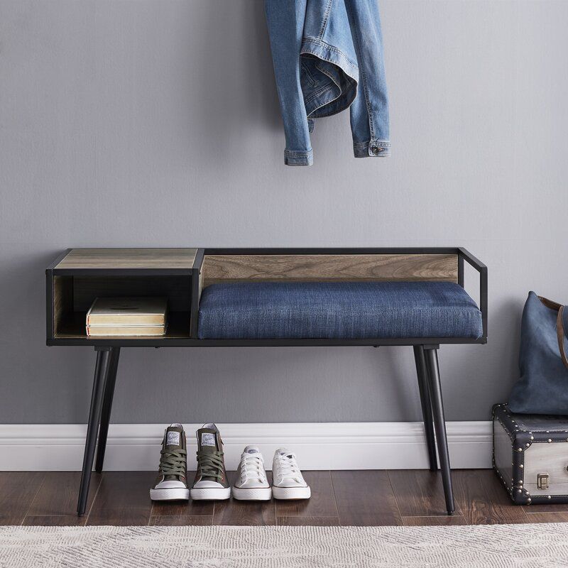 Clarine Shelves Storage Bench thumbnail 7