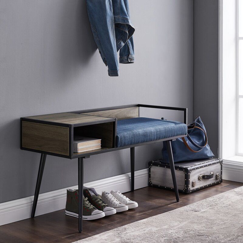 Clarine Shelves Storage Bench thumbnail 8