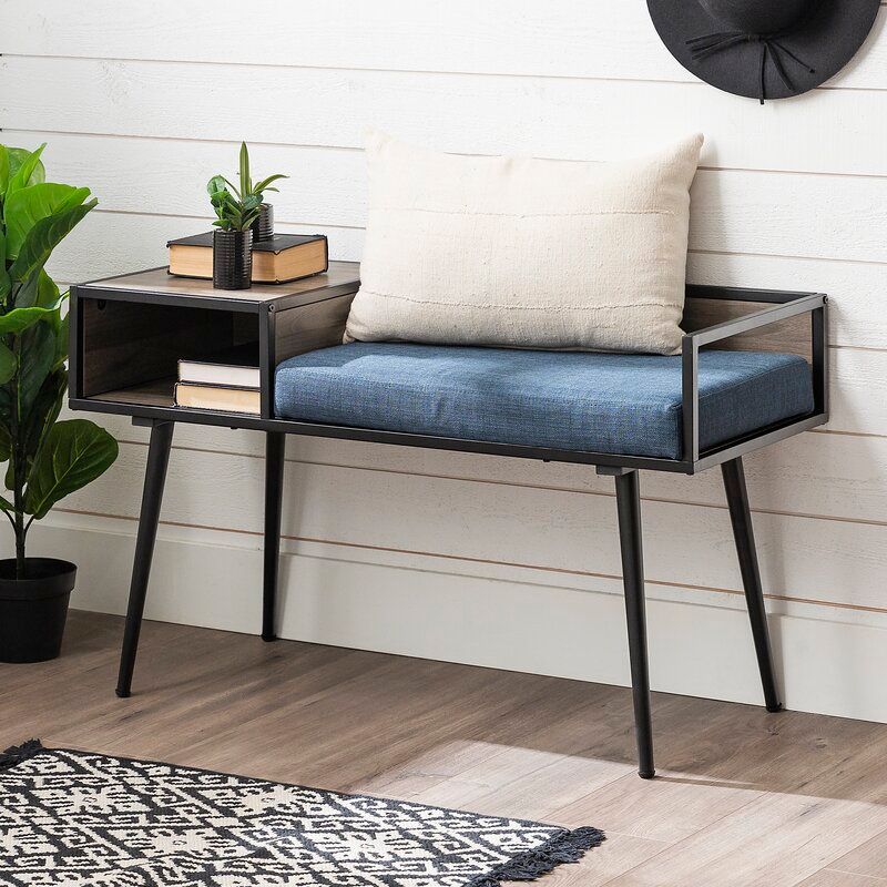 Clarine Shelves Storage Bench thumbnail 9