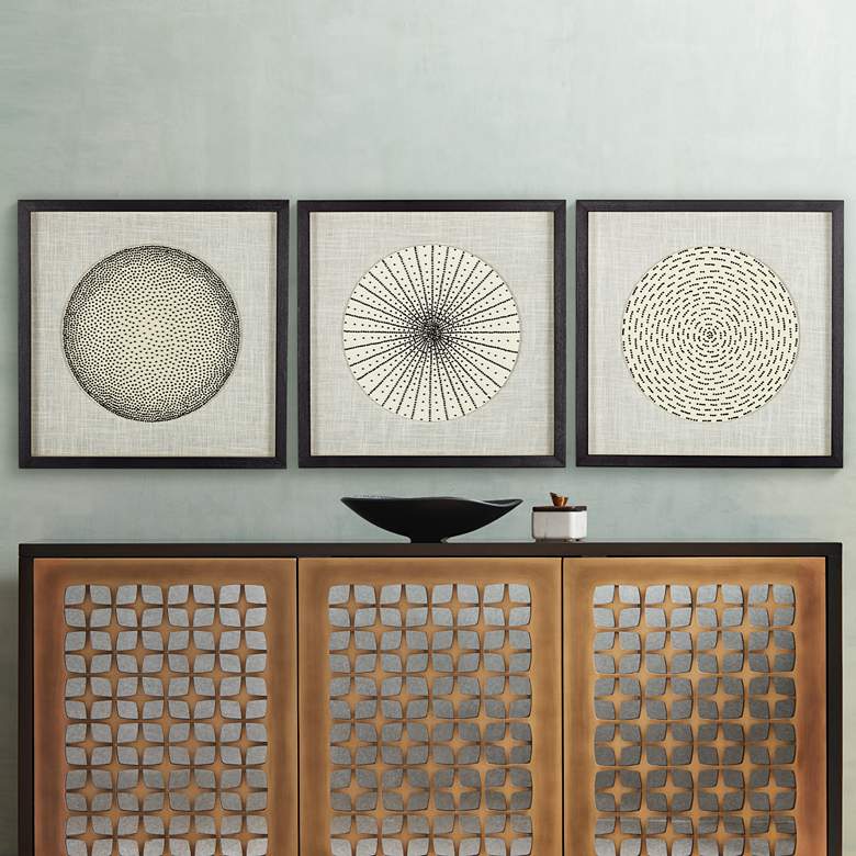 Geometric Burst High Framed Wall Art thumbnail 2