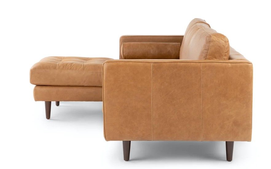 Sven Charme Tan Left Sectional Sofa thumbnail 3