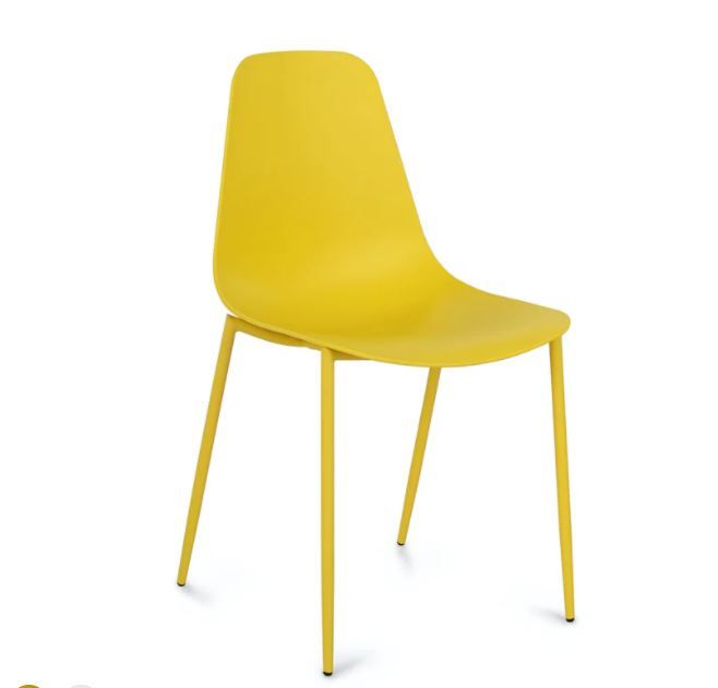 Svelti Daisy Yellow Dining Chair Set Of 2 thumbnail 4