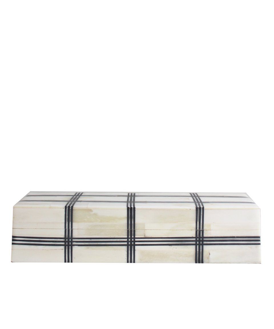 Plaid Bone Clad Storage Box Large thumbnail 7
