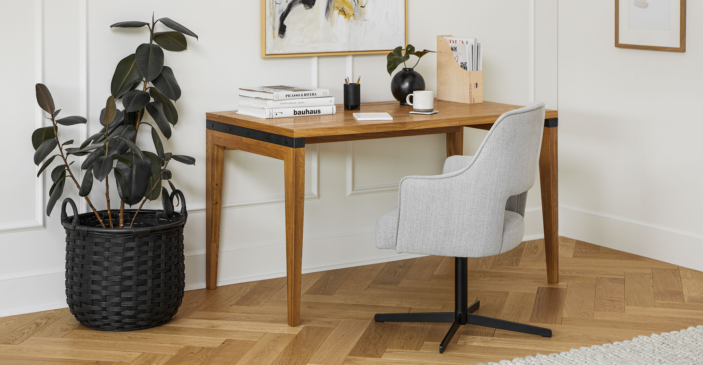 Madera Oak 54" Desk thumbnail 2