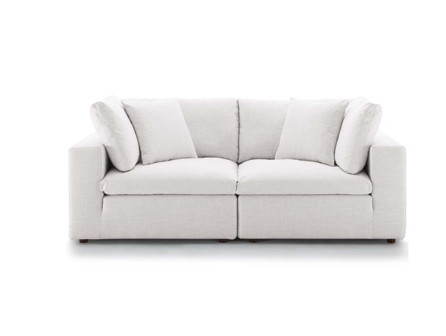 Moxi 2 Piece Sectional Sofa Set White thumbnail 3