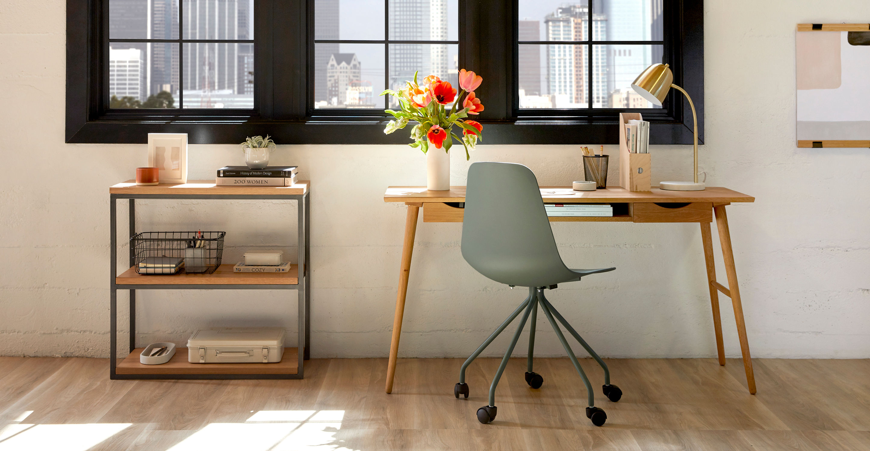 Culla Oak Desk thumbnail 2