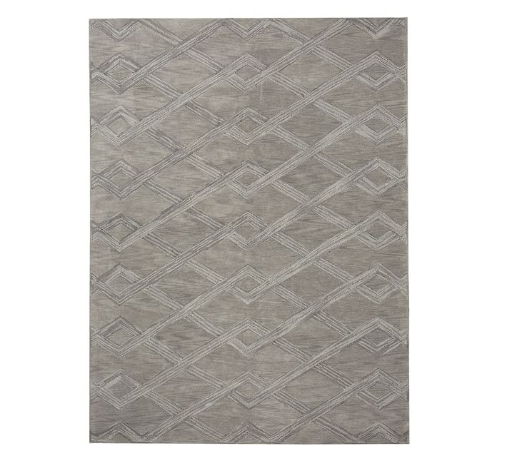 Chase Textured Hand Tufted Wool Rug-Gray-8'x10' thumbnail 5