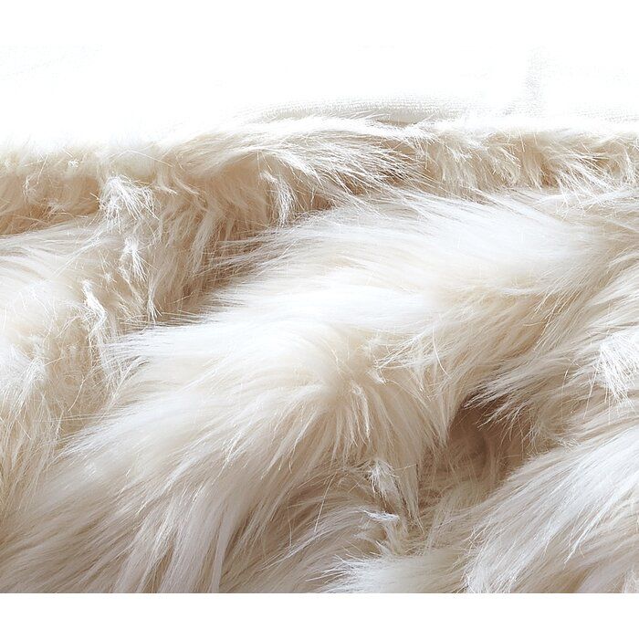 Wadhurst Mongolian Soft Shaggy Faux Fur Throw thumbnail 3