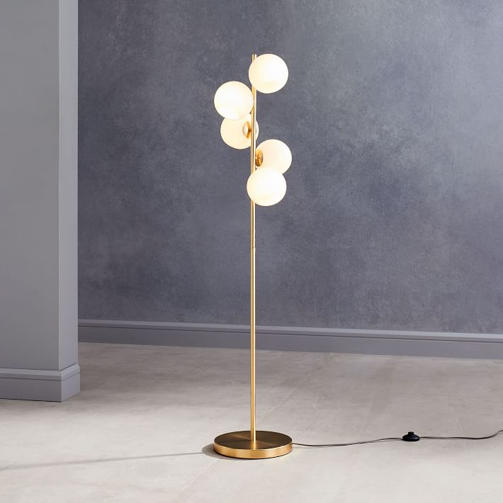 Staggered Glass 5 Light Floor Lamp thumbnail 3