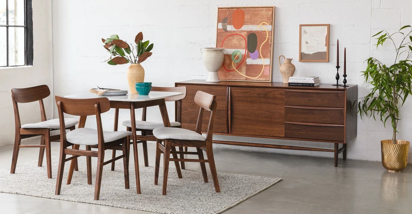 Vena Walnut Cafe Table thumbnail 2
