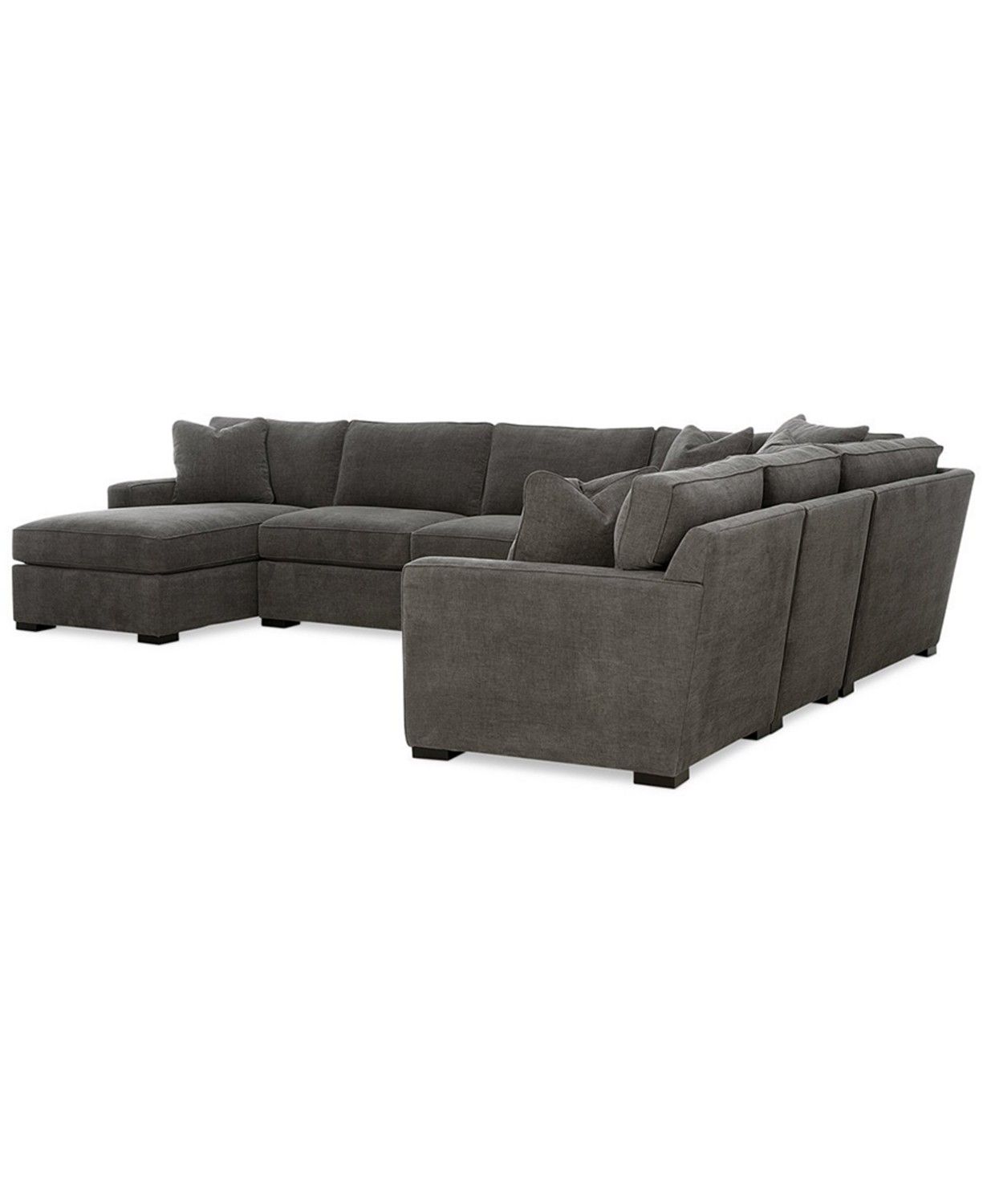 Radley 5 Piece Fabric Chaise Sectional Sofa thumbnail 2
