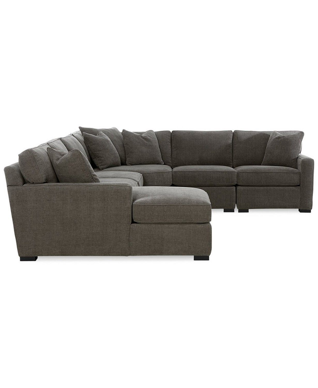 Radley 5 Piece Fabric Chaise Sectional Sofa thumbnail 3