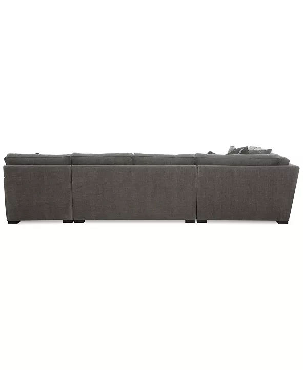Radley 5 Piece Fabric Chaise Sectional Sofa thumbnail 4