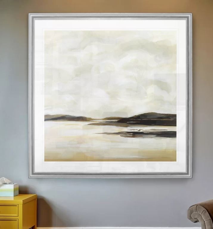 Cloudy Coast II Painting on Canvas thumbnail 2