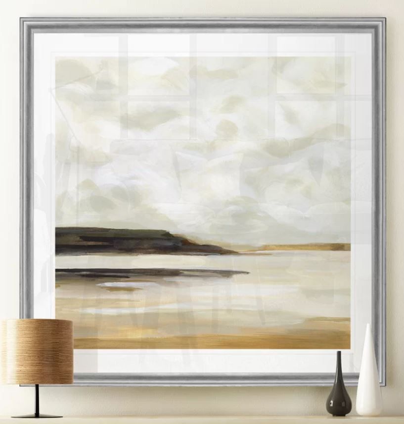 Cloudy Coast I Painting on Canvas thumbnail 2
